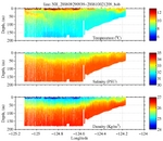 Temperature, Salinity,<br>and Density