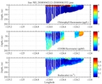 Chlorophyll, CDOM,<br>and Backscatter