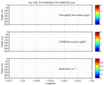 Chlorophyll, CDOM,<br>and Backscatter