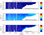 Chlorophyll, CDOM,<br>and Backscatter