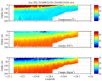 Temperature, Salinity,<br>and Density