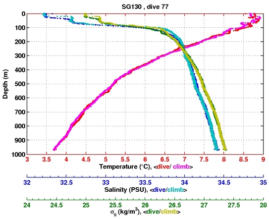 Temperature Salinity