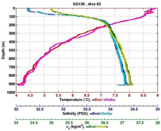 Temperature Salinity