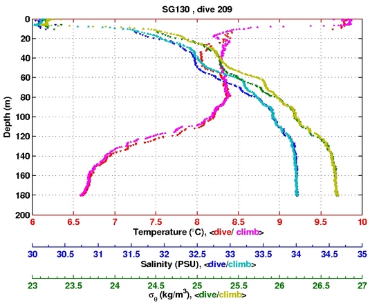 Temperature Salinity