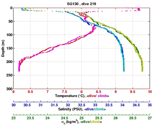 Temperature Salinity