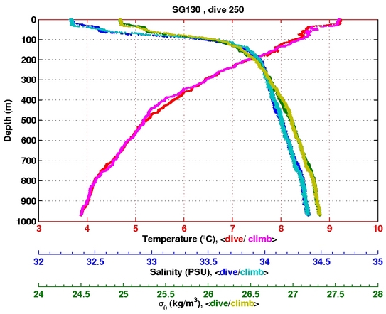 Temperature Salinity