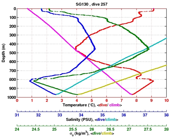 Temperature Salinity