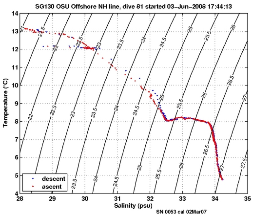 Temperature Salinity Diagnostic