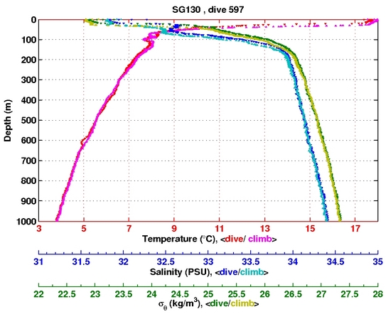 Temperature Salinity