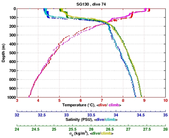 Temperature Salinity