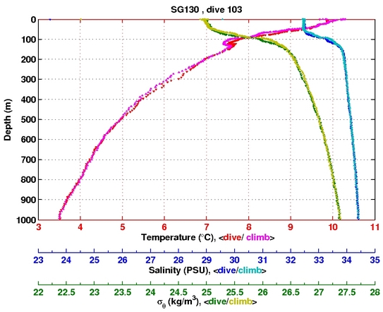 Temperature Salinity