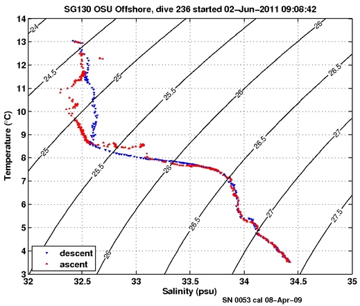 Temperature Salinity Diagnostic