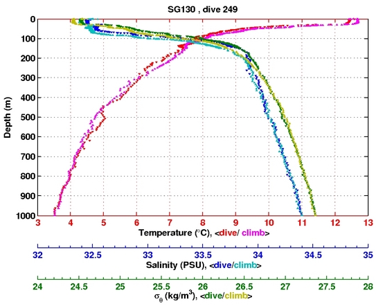 Temperature Salinity