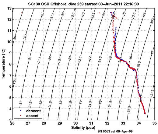 Temperature Salinity Diagnostic