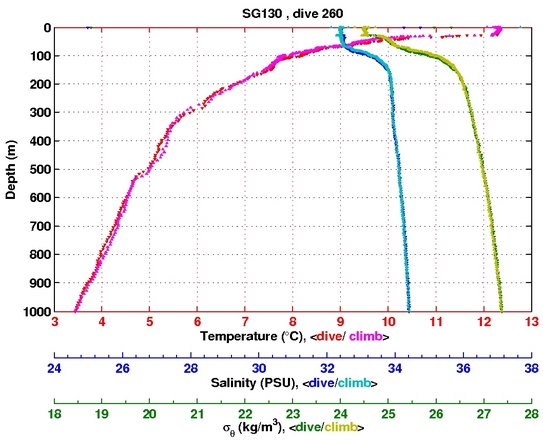 Temperature Salinity