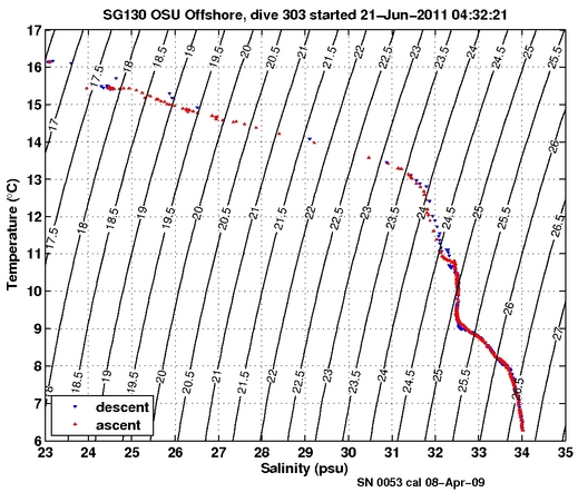 Temperature Salinity Diagnostic