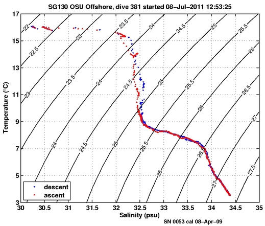 Temperature Salinity Diagnostic