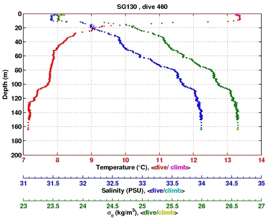 Temperature Salinity