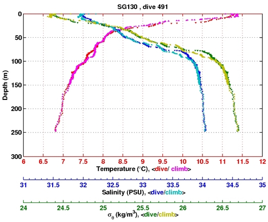 Temperature Salinity