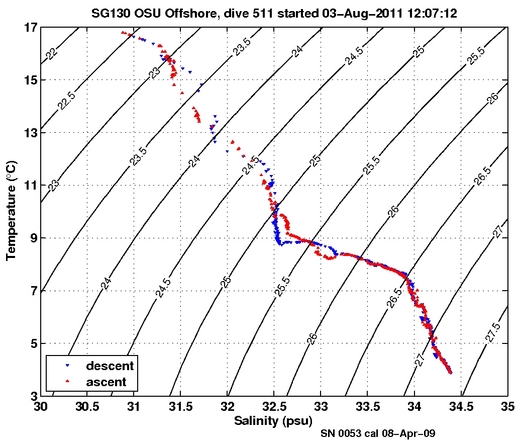 Temperature Salinity Diagnostic