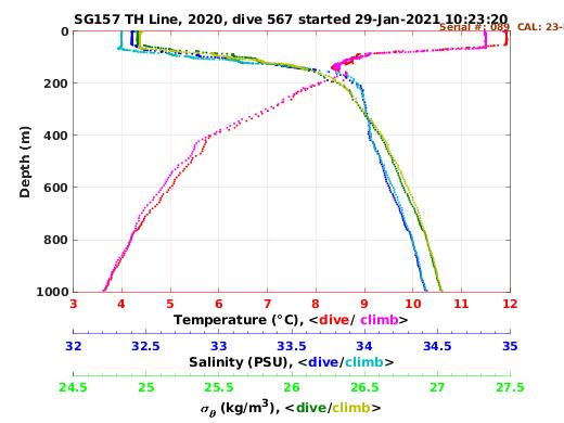 Temperature Salinity