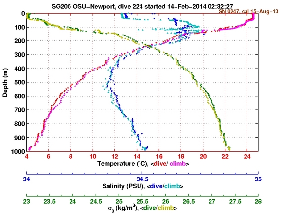 Temperature Salinity