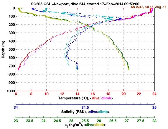 Temperature Salinity