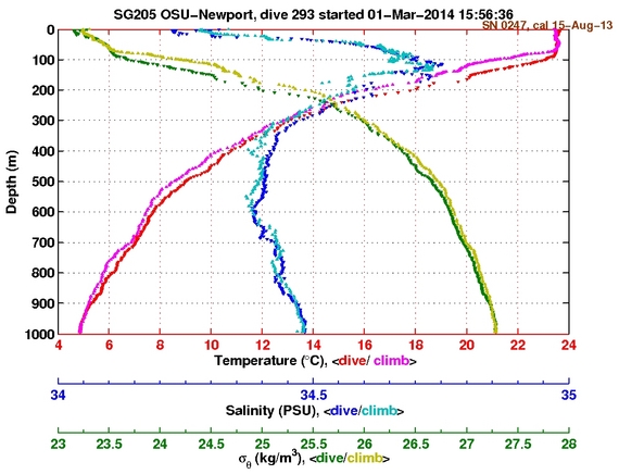 Temperature Salinity