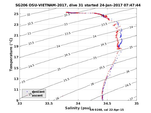 Temperature Salinity Diagnostic