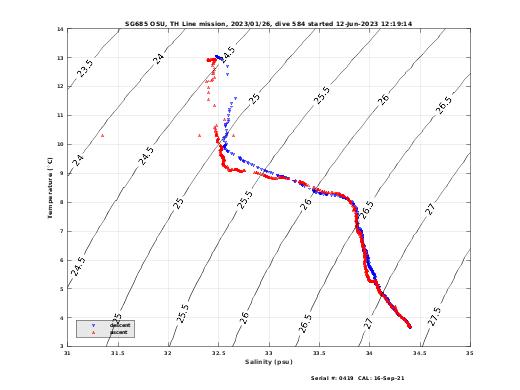 Temperature Salinity Diagnostic