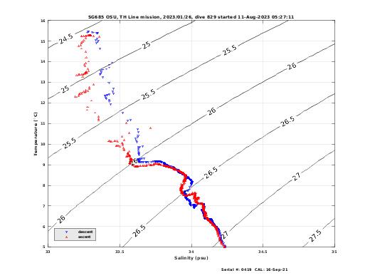 Temperature Salinity Diagnostic